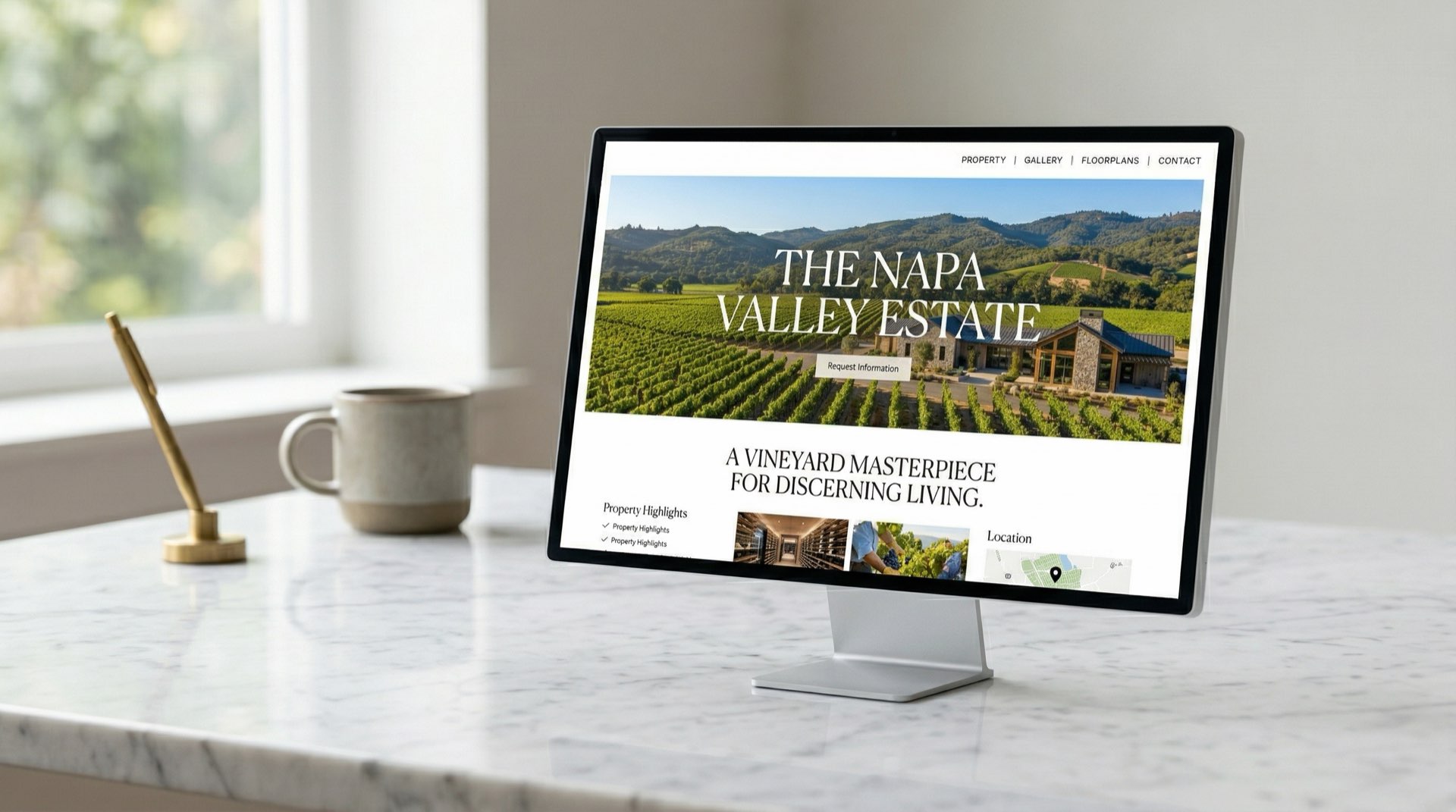 Realtor website and digital marketing dashboard