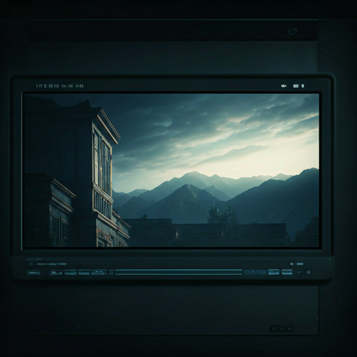 Cinematic property video frame